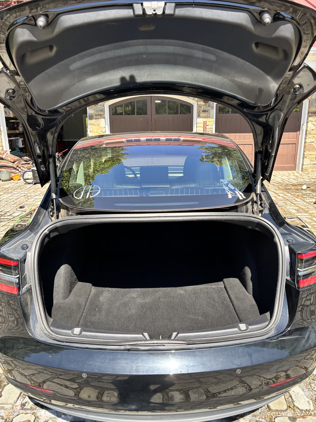 After - Tesla trunk